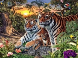 Сможете ли вы найти всех тигров на этой загадочной картине?