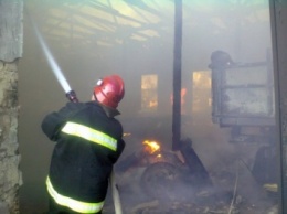 Гаражи загорелись в Хмельницкой области
