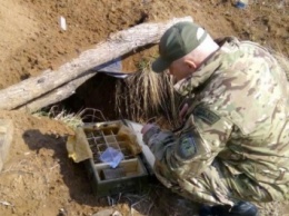 Тайник с боеприпасами нашли у линии разграничения в Донецкой области