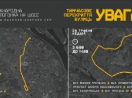 Из-за велогонки Race Horizon Park на выходных перекроют некоторые улицы Киева