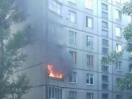 В Харькове загорелся балкон девятиэтажки (ФОТО)