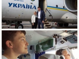 Савченко прилетела в Киев на любимом самолете Кучмы и Яценюка