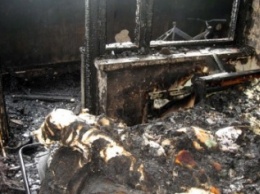 Пожар в частном секторе Бердянска унес жизнь мужчины