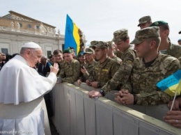 Украинских военных благословил Папа Римский