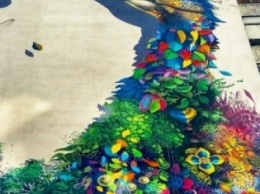 Мурал жар-птица в Киеве - уникальный проект на 9 этажей (ФОТО)