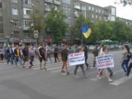 В Харькове полиция уговорила активистов освободить перекрытый проспект