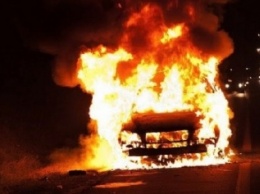 В Одессе на улице сгорела иномарка