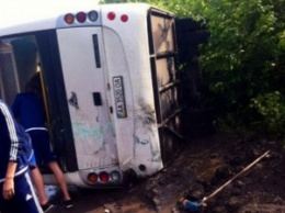 По дороге в Днепр перевернулся автобус с юношеской командой "Динамо"