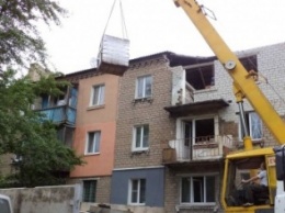 Дом, разрушенный взрывом бытового газа в Макеевке, обещают восстановить до 15 июля
