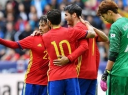 Сборная Испании по футболу одержала самую крупную победу за последние три года
