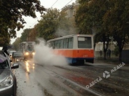 Одесские трамваи изменили маршруты из-за дождя