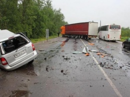 В Псковской области столкнулись легковое авто и грузовик, трое погибших