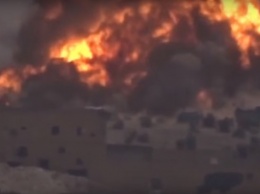Опубликовано видео уничтожения российской тяжелой огнеметной системы "Солнцепек" в Сирии