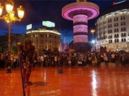 Цветная революция в Македонии: по Скопье прошли 5 тысяч демонстрантов