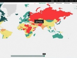 Украина опустилась в глобальном рейтинге миролюбивых стран