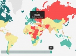 Украина оказалась ниже России в глобальном рейтинге миролюбивых стран