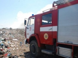 В Жидачевом Львовской области загорелась свалка