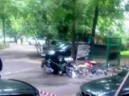 В Москве под сгоревшим мусорным баком обнаружен труп