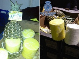 В Испании полиция изъяла 200 кг кокаина, спрятанного в ананасах
