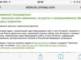 В Крыму заблокировали доступ к файлообменнику Ex.ua