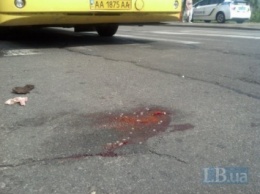 В Киеве маршрутка сбила женщину на переходе (фото)