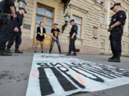 В Петербурге задержаны активисты, протестовавшие против моста Кадырова