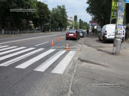 ДТП в Киеве: на улице Трутенко Daewoo Lanos сбил двух школьниц. ФОТО