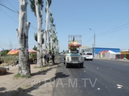 В Запорожской области авто коммунальщиков порезало тент "Газели" (ФОТО)