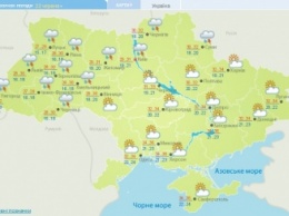 В среду синоптики обещают Украине +36 градусов и грозы