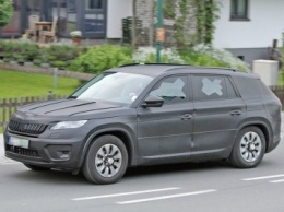 Skoda Kodiaq тестируется на трассе в Нюрбурге