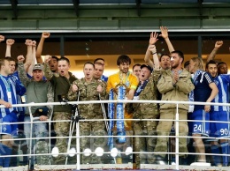 Игроки ФК «Динамо» Киев отпраздновали победу в Кубке Украины