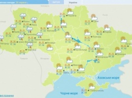 В воскресенье в Украине жарко, а в Карпатах еще и ливни