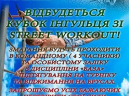 В Ингулецком районе Кривого Рога разыграют кубок по Street Workout