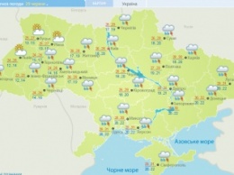 Сегодня по всей Украине пройдут дожди,но прохладу не принесут