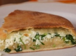 Пирог с сыром и зеленью