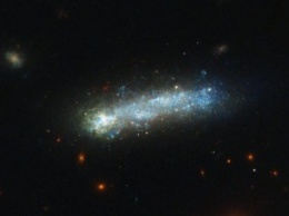 Ученые: Телескоп Hubble запечатлел редчайшую галактику-«головастика»