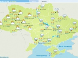 В последний день июня летние ливни разделят Украину пополам
