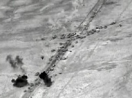 Видеофакт: боевые вертолеты уничтожили колонну ИГ