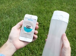 Умная бутылка HidrateMe контролирует потребление воды владельцем (ВИДЕО)