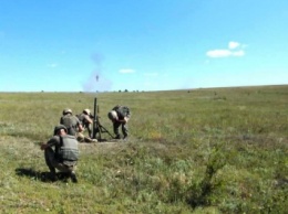 Николаевские десантники провели учебные стрельбы из минометов
