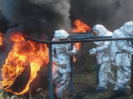 Кировоград: на полосе психологической подготовки прошли занятия с личным составом пожарно-спасательной службы