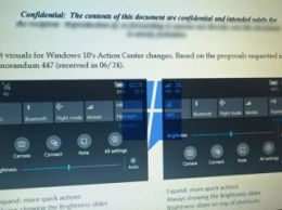 Слухи: Microsoft поменяет дизайн центра уведомлений в Windows 10 Mobile