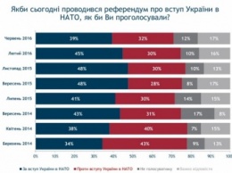 Украинцы стали более скептически относиться к вступлению в НАТО