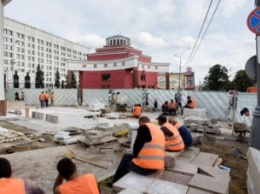 В Москве погиб рабочий при реконструкции тротуара