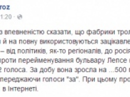 Киевляне проголосовали за переименование бульвара Лепсе в бульвар Гавела