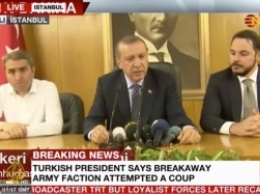 Эрдоган: Неудавшийся переворот станет поводом для чисток в армии