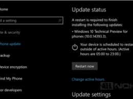 Вышло накопительное обновление Windows 10 Mobile Build 14393.3