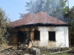 В Сорочинцах горел дом