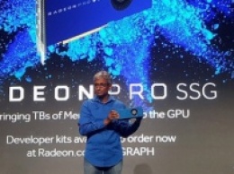 AMD представила видеокарту со слотом для SSD