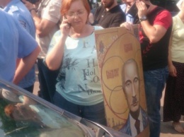 На крестной ходе заметили фото Путина (фото)